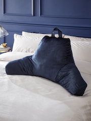 Catherine Lansfield Navy Blue Kingsley Matt Velvet Cuddle Chair Cushion - Image 1 of 2