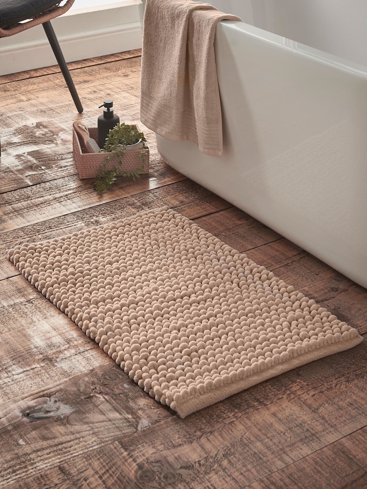 Bianca Natural Aspen Bobble Bath Mat - Image 1 of 3