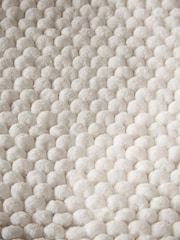 Bianca White Aspen Bobble Bath Mat - Image 3 of 3