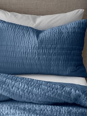 Catherine Lansfield Chambray Blue Lennon Stripe Duvet Cover Set - Image 2 of 3