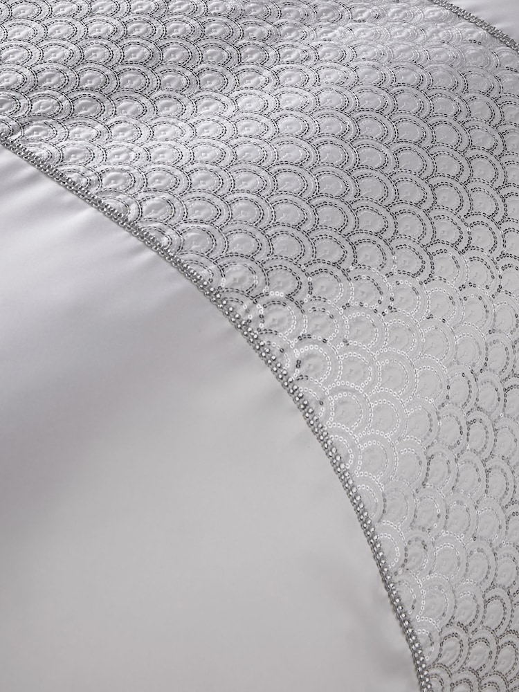 Catherine Lansfield Deco glamour dekbedovertrekset met pailletten - Image 3 of 4