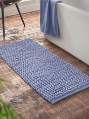 Bianca Blue Aspen Bobble Long Bath Mat Runner - Image 1 of 3