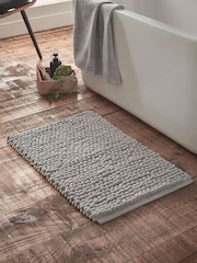 Bianca Silver Grey Aspen Bobble Bath Mat - Image 1 of 3