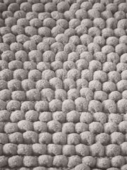 Bianca Silver Grey Aspen Bobble Bath Mat - Image 3 of 3