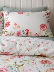 Catherine Lansfield Natural Ella Poppy Floral Reversible Duvet Cover Set - Image 3 of 5