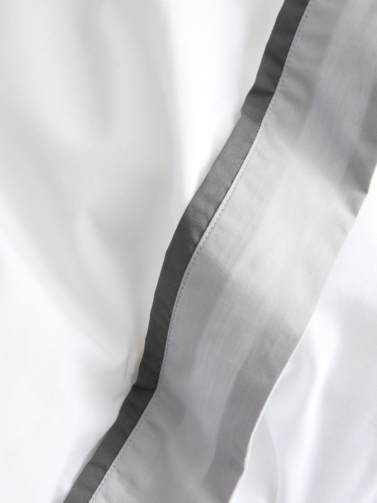 Bianca Silver Mayfair 200 Thread Count 100% Cotton Duvet Cover Set - Image 4 of 4