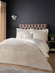 Catherine Lansfield Champagne Deco Sequin Glamour Quilted Bedspread - Image 1 of 2