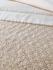 Catherine Lansfield Champagne Deco Sequin Glamour Quilted Bedspread - Image 2 of 2