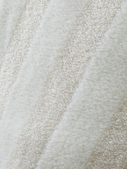 Bianca Cream Cosy Soft Stripe Faux Fur Duvet Cover Set - Image 4 of 4