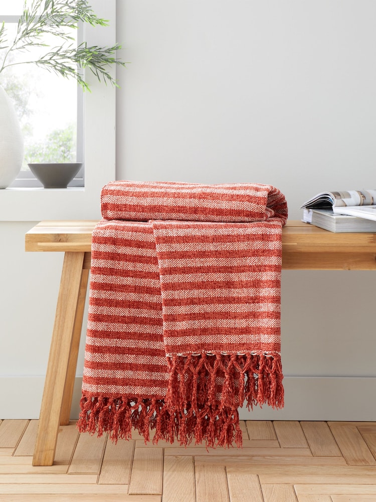 Catherine Lansfield Stab Stitch Throw - Image 1 of 4