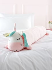 Catherine Lansfield Pink Cuddle Friends Unicorn 3D Cushion - Image 1 of 3