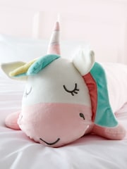 Catherine Lansfield Pink Cuddle Friends Unicorn 3D Cushion - Image 2 of 3