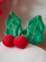 Catherine Lansfield Brown Christmas Pudding 3D Shaped Cushion - Image 2 of 2