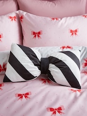 Sassy B Dotty Bows 3D Shaped Cushion - Image 1 of 2