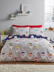 Catherine Lansfield Red Christmas Santa Spectacular Duvet Cover Set - Image 1 of 4