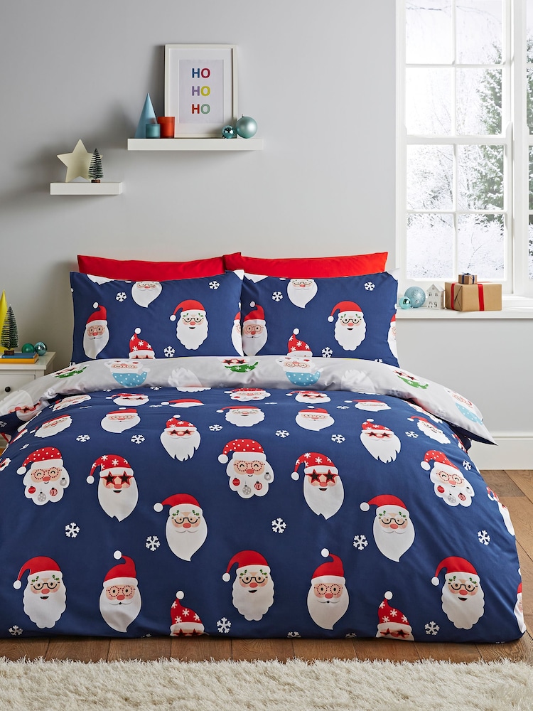 Catherine Lansfield Red Christmas Santa Spectacular Duvet Cover Set - Image 2 of 4