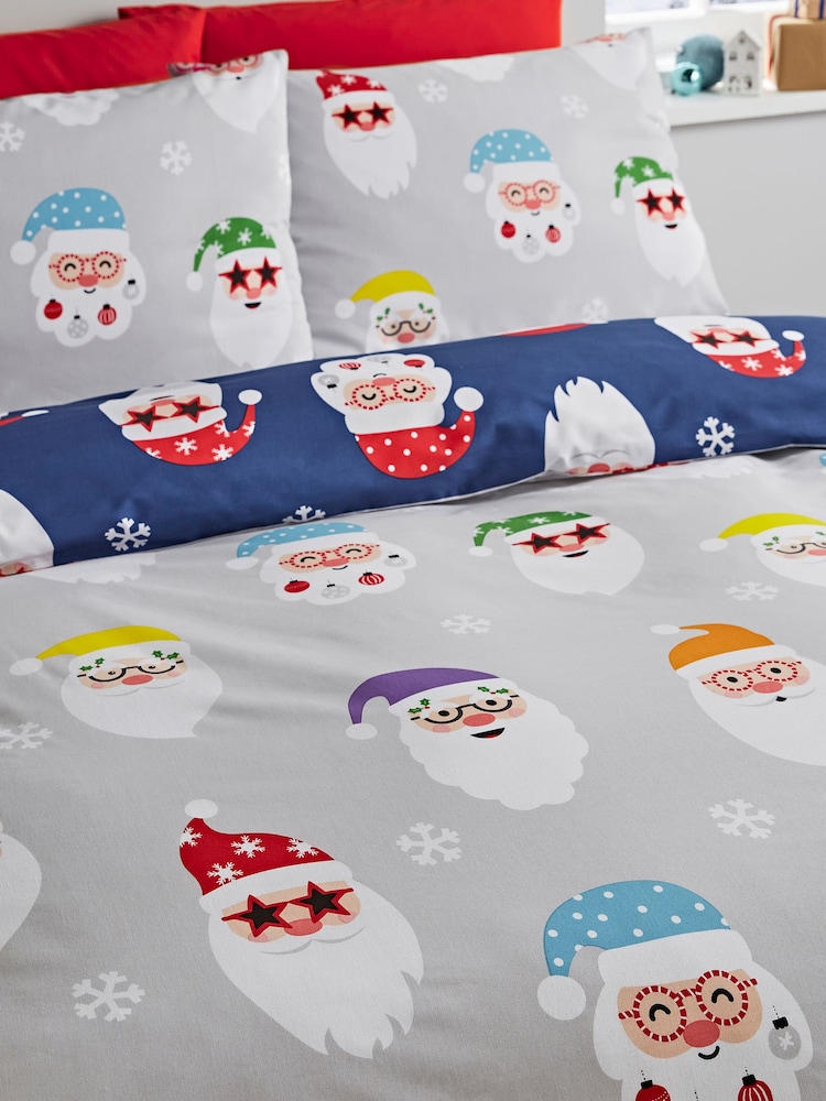 Catherine Lansfield Red Christmas Santa Spectacular Duvet Cover Set - Image 4 of 4