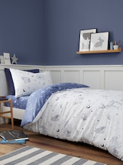 Bianca White Brushed 100% Cotton Starlight Animals Duvet Cover Set - Image 1 of 5