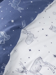 Bianca White Brushed 100% Cotton Starlight Animals Duvet Cover Set - Image 4 of 5