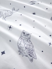 Bianca White Brushed 100% Cotton Starlight Animals Duvet Cover Set - Image 5 of 5