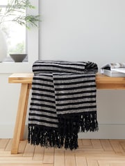 Catherine Lansfield Stab Stitch Throw - Imagem 1 de 4