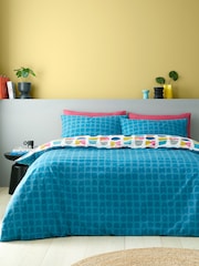 Catherine Lansfield Multicolour Connect Geo Reversible Duvet Cover Set - Image 2 of 4