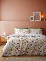 Catherine Lansfield Orange Autumn Pumpkins Reversible Duvet Cover Set - Image 1 of 4
