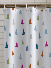 Catherine Lansfield Christmas Tree Shower Curtain - Imagem 2 de 3