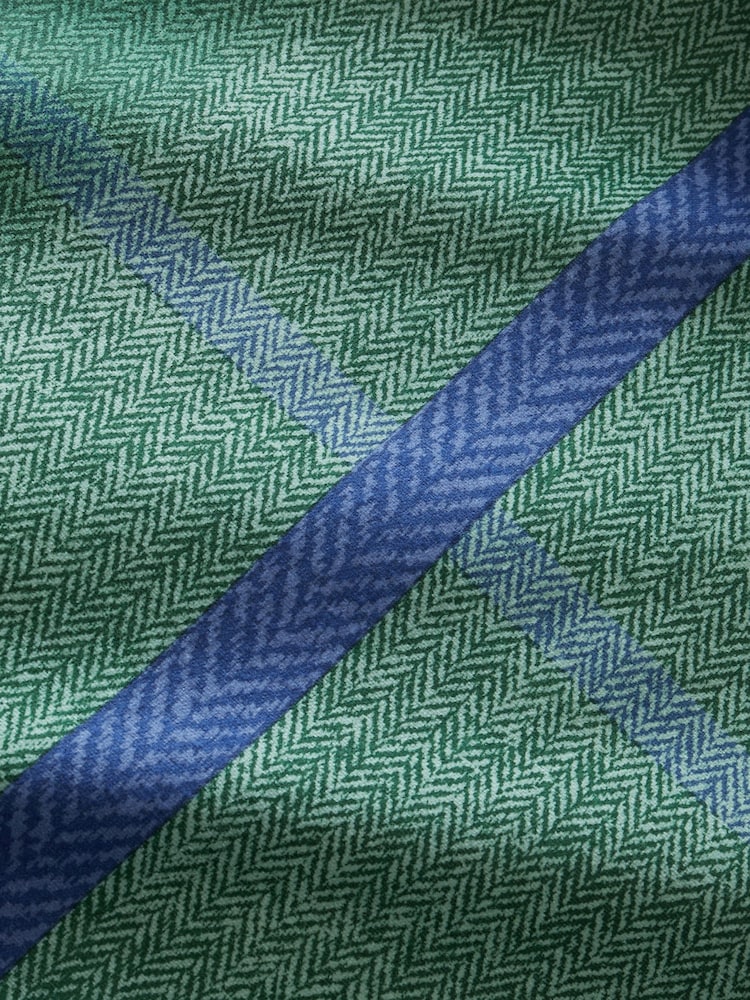 Catherine Lansfield Green Brushed 100% Cotton Melrose Tweed Check Duvet Cover Set - Image 5 of 6