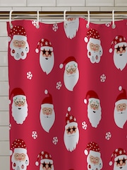 Cortinas de chuveiro Catherine Lansfield Christmas Santa Spectacular - Imagem 2 de 3