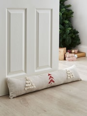 Catherine Lansfield Natural Tufted Christmas Tree Draught Excluder - Image 1 of 2