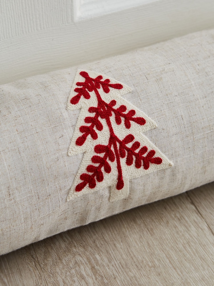 Catherine Lansfield Natural Tufted Christmas Tree Draught Excluder - Image 2 of 2
