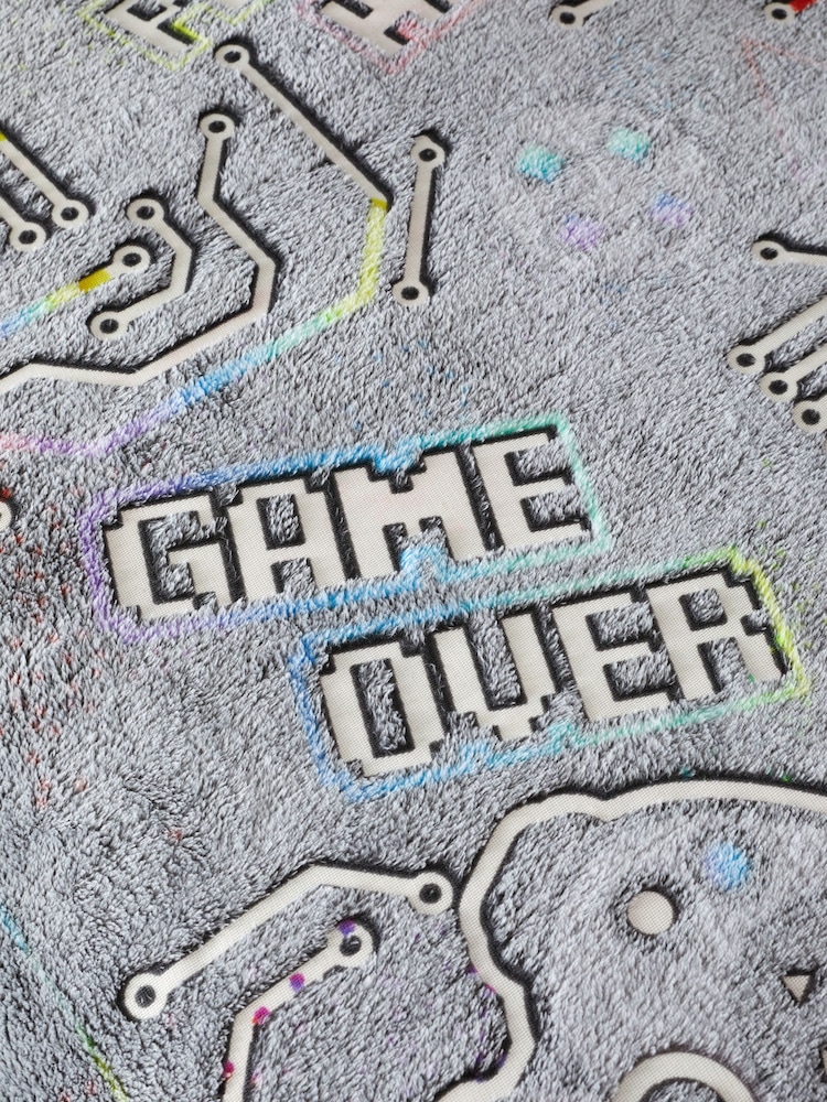 Catherine Lansfield флисовый постельный комплект со светящимся в темноте принтом game over - Изображение 5 из 5