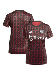 adidas Black Womens Manchester United Pre Match Top - Image 1 of 3