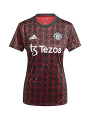 adidas Black Womens Manchester United Pre Match Top - Image 2 of 3
