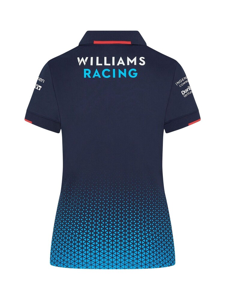 Fanatics Womens Blue F1 Williams Racing 2024 Team Polo Shirt - Image 2 of 3