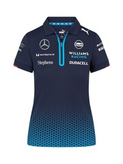Fanatics Womens Blue F1 Williams Racing 2024 Team Polo Shirt - Image 3 of 3