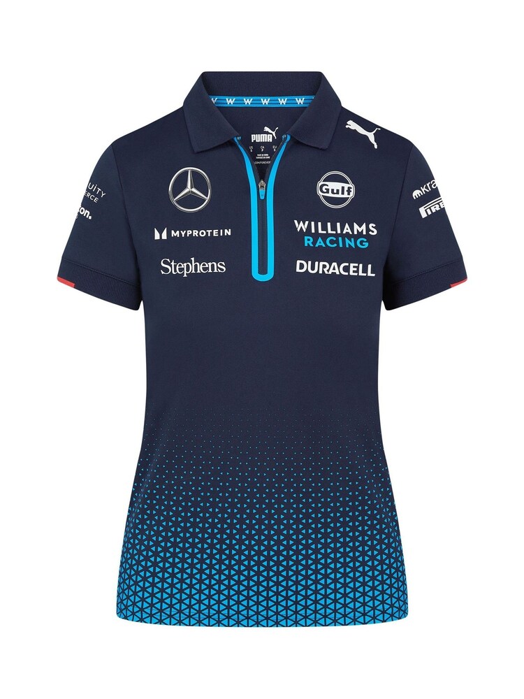Fanatics Womens Blue F1 Williams Racing 2024 Team Polo Shirt - Image 3 of 3