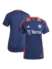 adidas Blue Womens Manchester United Training Jersey - Image 1 of 3