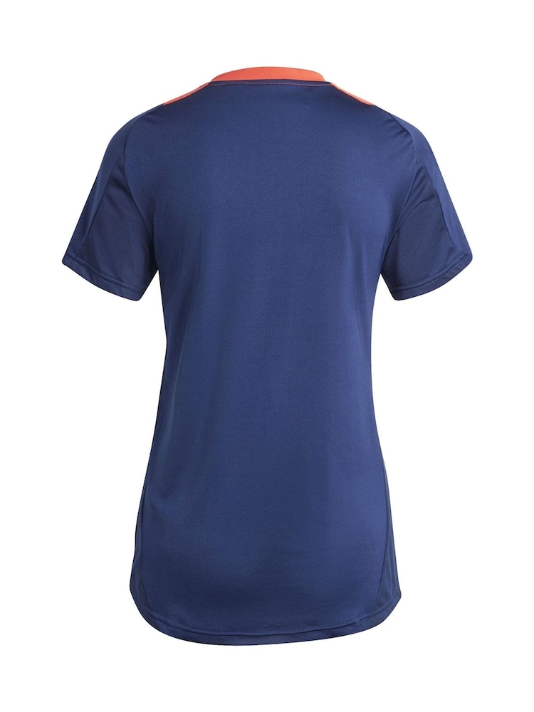 adidas Blue Womens Manchester United Training Jersey - Image 2 of 3