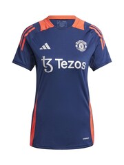 adidas Blue Womens Manchester United Training Jersey - Image 3 of 3