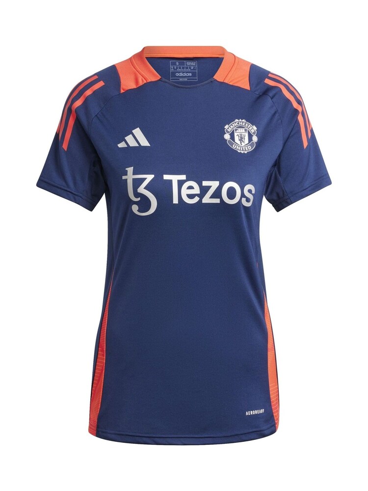 adidas Blue Womens Manchester United Training Jersey - Image 3 of 3
