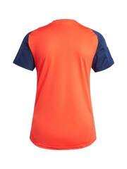 adidas Red Womens Manchester United Staff Training Jersey - Image 2 of 3