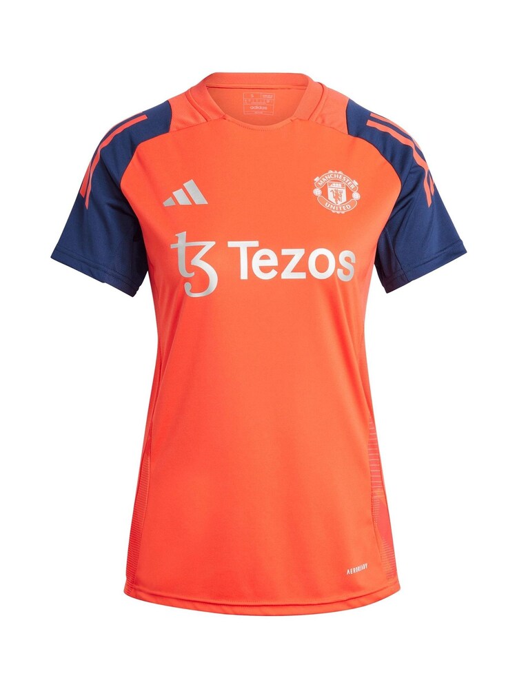 adidas Red Womens Manchester United Staff Training Jersey - Image 3 of 3
