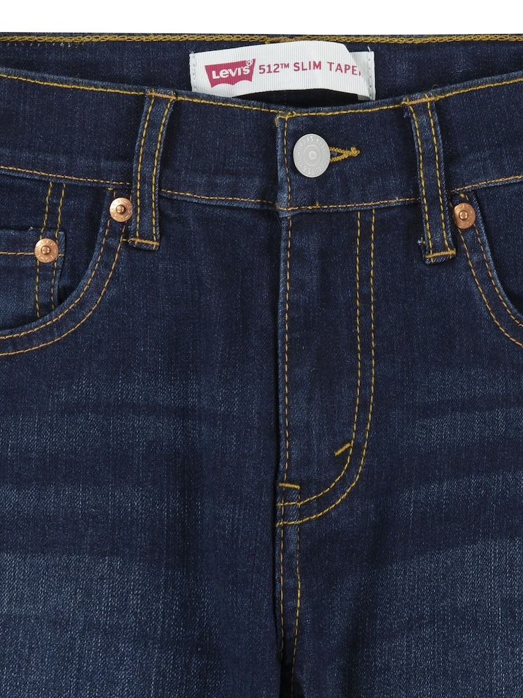 Levi's® Navy 512™ Slim Fit Tapered Jeans - Image 5 of 7