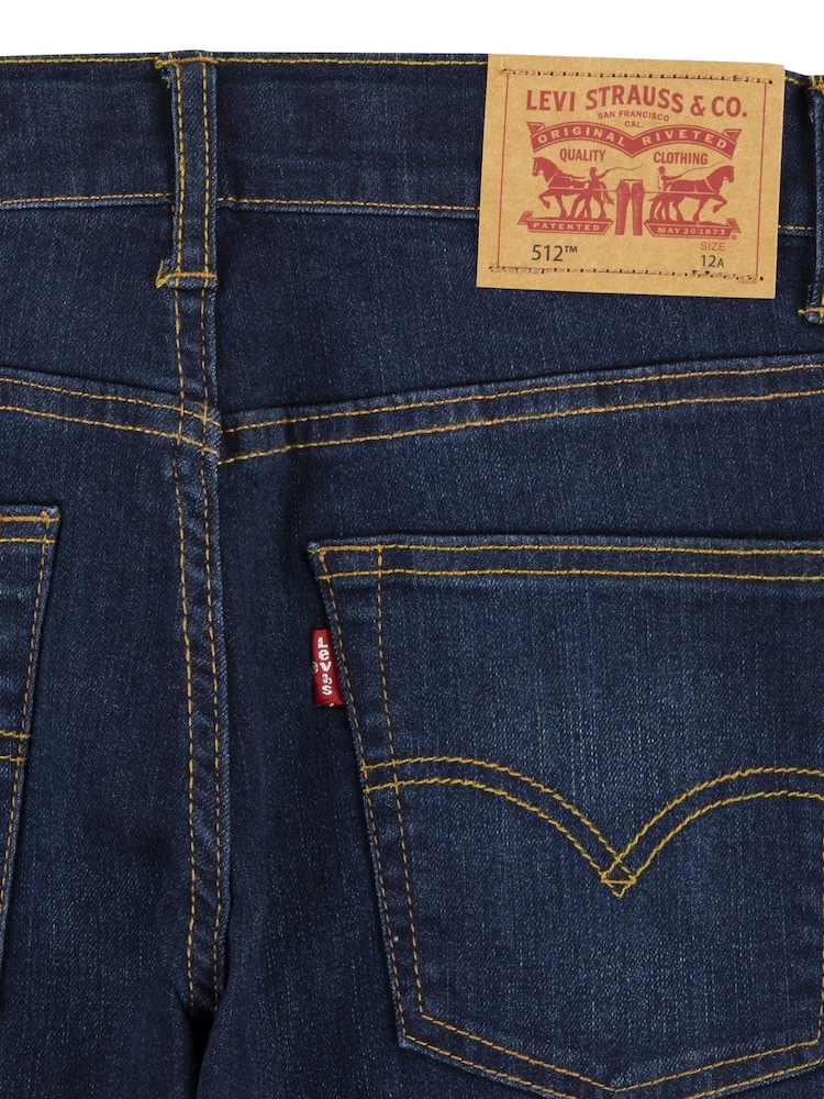 Levi's® Navy 512™ Slim Fit Tapered Jeans - Image 7 of 7