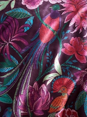Bridgerton by Catherine Lansfield Plum Kate Floral Soft Velvet Duvet Cover Set - Image 5 of 5