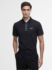 Barbour® International Ollie Twin Tipped Placket 100% Cotton Polo Shirt - Image 1 of 5