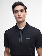 Barbour® International Ollie Twin Tipped Placket 100% Cotton Polo Shirt - Image 3 of 5