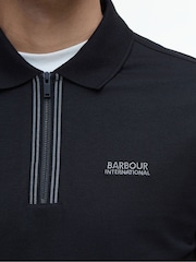 Barbour® International Ollie Twin Tipped Placket 100% Cotton Polo Shirt - Image 4 of 5